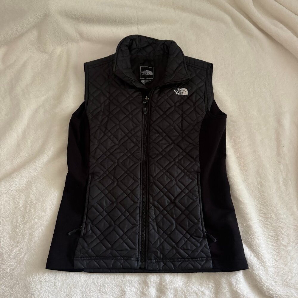 The North Face Women's Black Quilted Vest, Size M